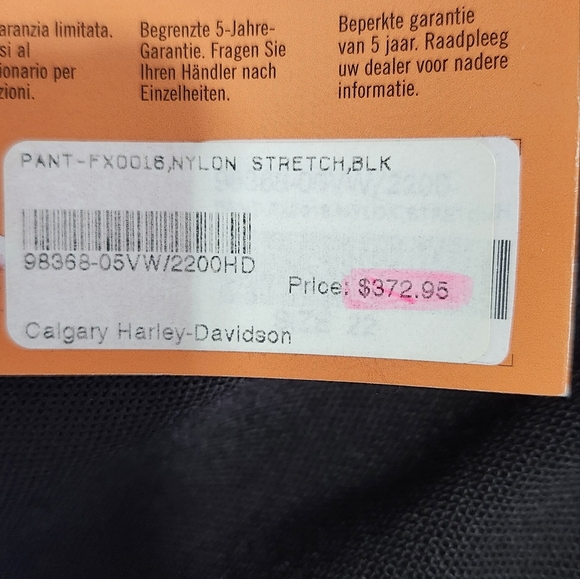 Harley-Davidson woman's motorcycle pants - Picture 2 of 3